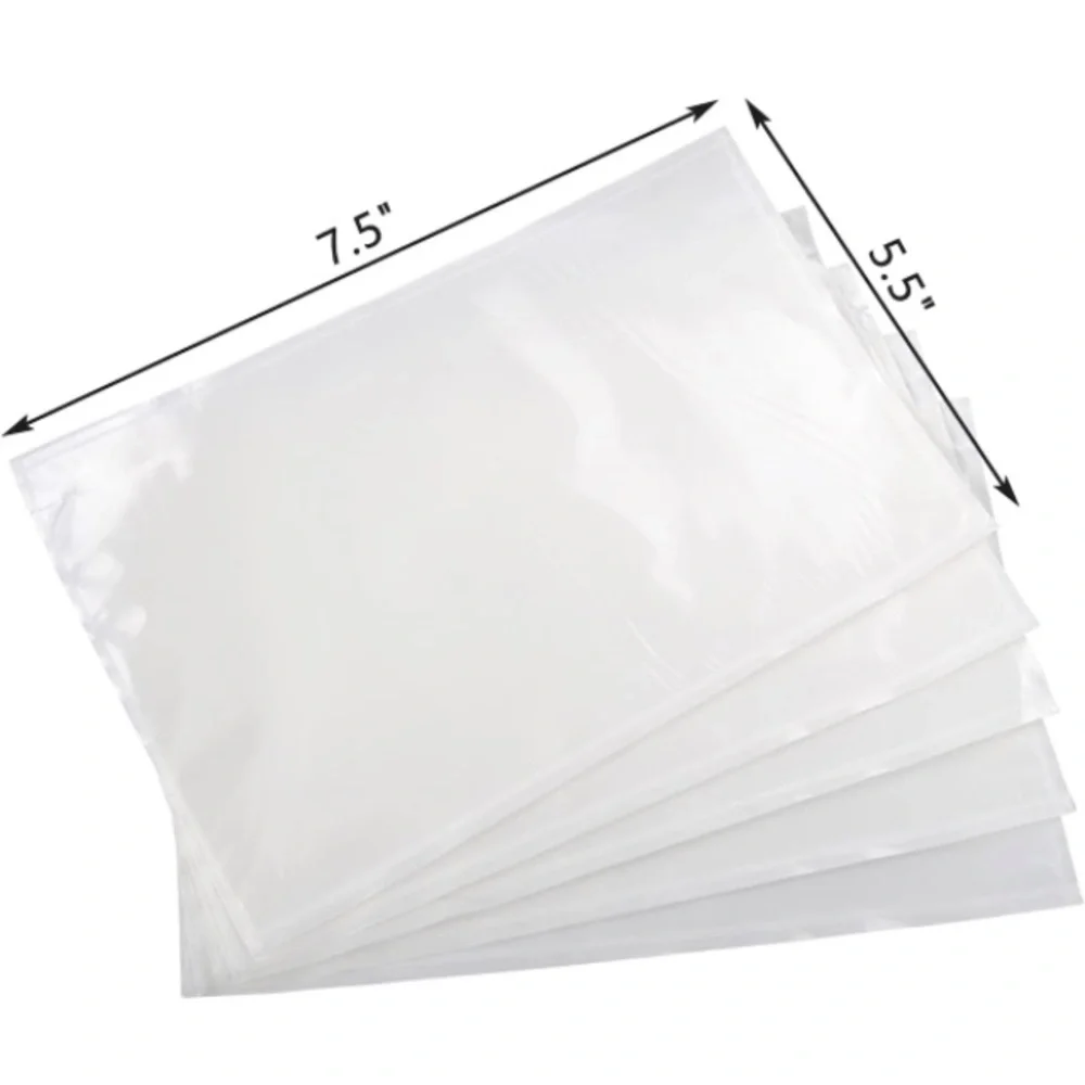 100 Packing 7.5" X 5.5" Self Adhesive Shipping Label Envelope Pouches - Picture 2 of 5